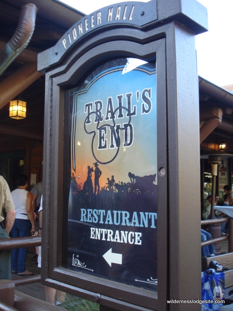 Trails End Restaurant Sign